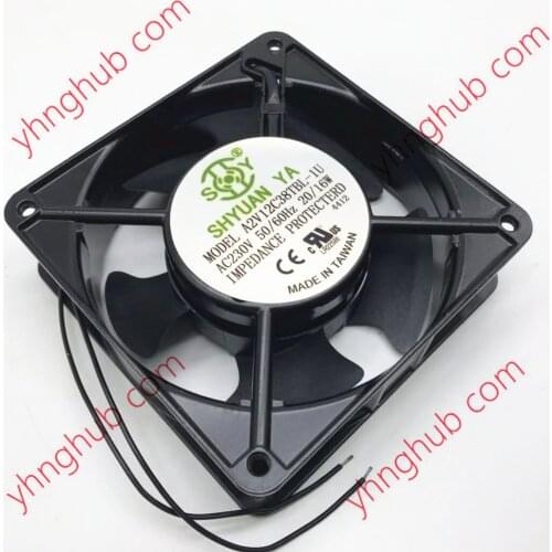 SHYUAN A2V12C38TBL-IU AC 230V 16W 120x120x38mm Server Cooling Fan