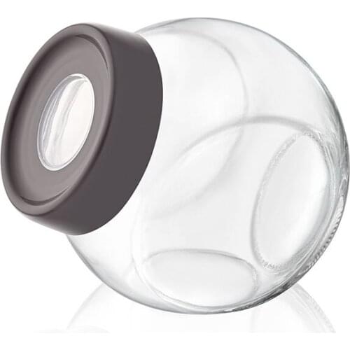 Prism Spice Glass Spice Jar 750 ML Softcover Transparent Stylish Looking Multi-Purpose Use White Gray Red