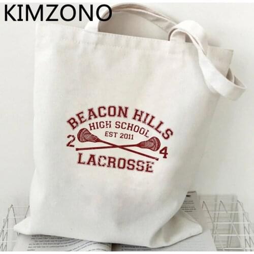 Teen Wolf shopping bag bolso cotton eco recycle bag handbag bag sac cabas bolsas reutilizables bolsas ecologicas woven custom