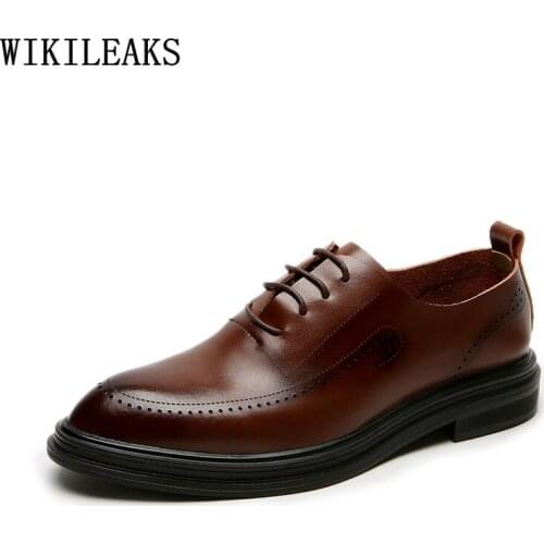 Oxford Shoes for Men Italian Coiffeur Wedding Dress Mens Dress Shoes Real Leather Office 2021 Formal Shoes Men Zapatos De Hombre