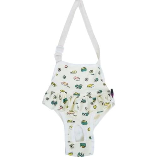 Female Pet Dog Cute Summer Cotton Sanitary Pants With Suspenders Physiological Pants, Jumpsuits With Suspenders Dog Jumpsuits