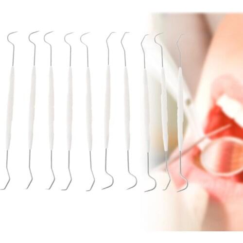 10Pcs Dental Oral Care Disposable Medical Mouth Probe Dental Hygiene Tools For Teeth Care