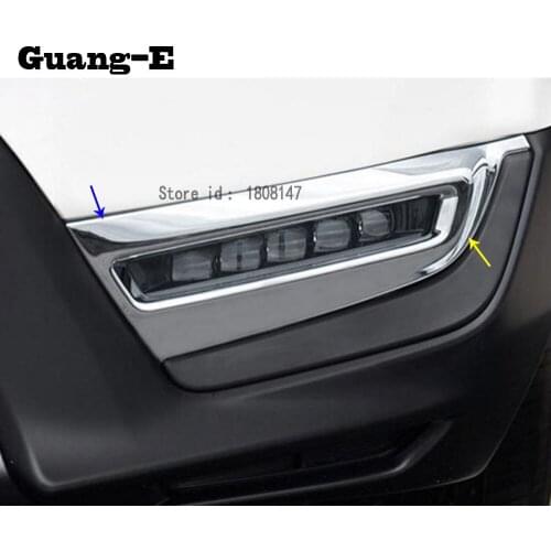 Top quality for Honda CRV CR-V 2017 2018 2019 2020 car body Rear back fog light lamp frame styling ABS Chrome trim parts 2pcs