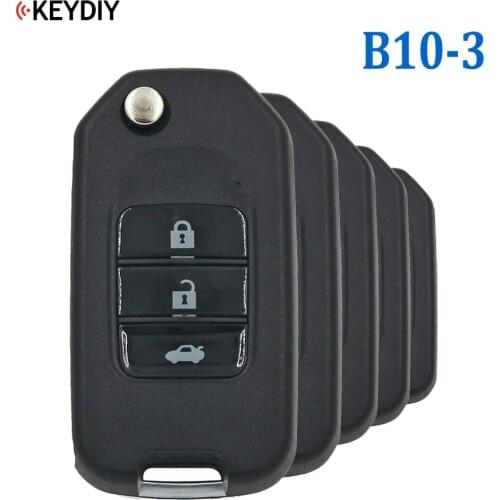 5pcs/lot, Original KEYDIY B10-3 for KD900 KD900+ URG200 Key Programmer Remote Control B-Series 3 Button Key H Style