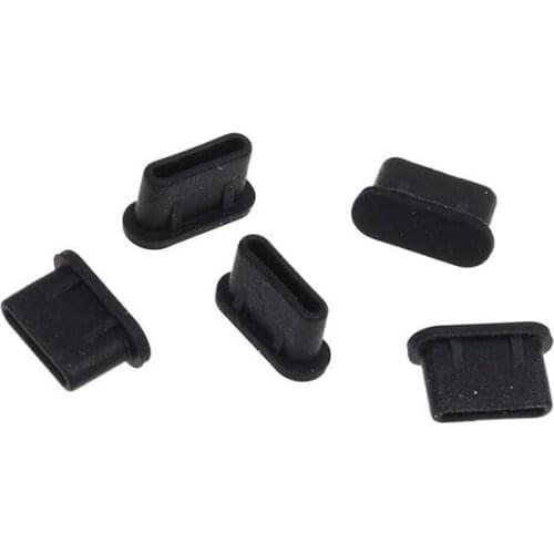 5pcs Dustproof Cover Cap Jack Charger Plug Type-C Port Anti-dust For Mobile Phone JR Deals