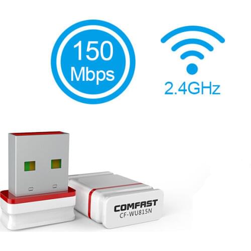 802.11b/g/n USB WiFi Adapter 150Mbps Mini Wi-Fi Adapter PC Network Card Wi Fi Dongle plug & play 2.4G USB Ethernet WiFi Receiver