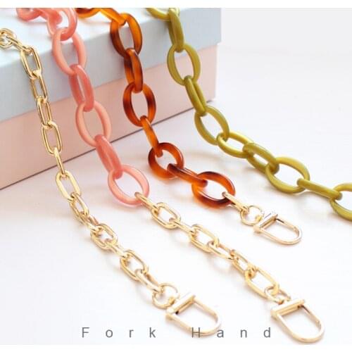 Acrylic Chain Bag with Fashion Retro Color Womens Bag Accessories Bag with Diagonal Shoulder Hand Chain