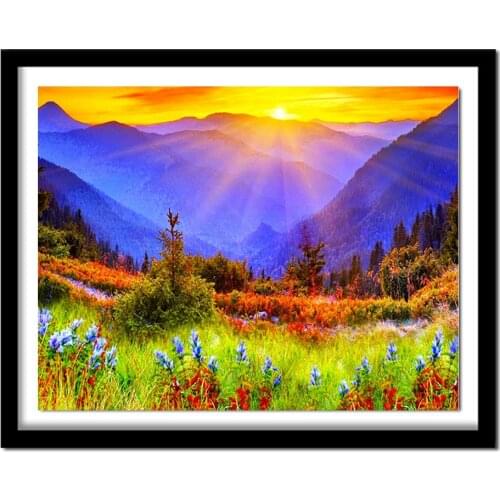 Diamond Embroidery Nature Scenery,Diamond Painting Cross Stitch Full Square Picture Rhinestones Sale Home Decor