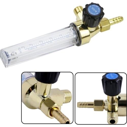 Argon CO2 Gas Flow Meter - Flow Rate Gas Shielding Welding Tool- for Mig Tig Welding Barb Argon Flowmeters