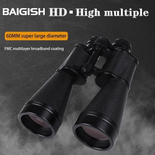 Baigish 15x60 Binoculars Russian Military IPX7 Waterproof Telescope Powerful 60mm Large Objective Lens for Outdoor Hunting