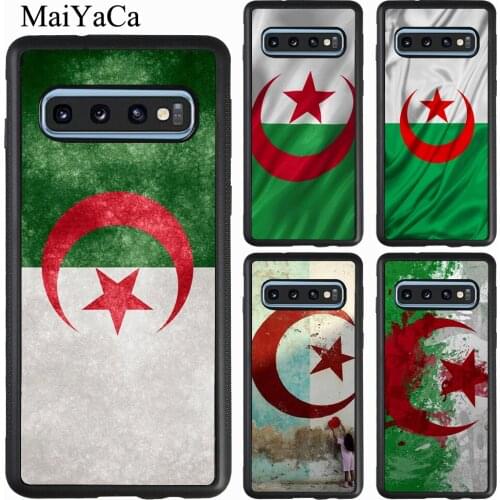 Algeria Flag Case For Samsung Galaxy Note 20 Ultra S20 S9 S10 Plus A51 A71 A31 A50 A70 M21 M31 A21S A20e