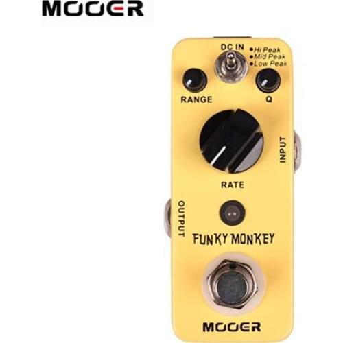 MOOER FUNKY MONKEY Auto Wah Mini Digital Guitar Effect Pedal 3 Peak Modes True Bypass Full Metal Shell Guitar Accessories