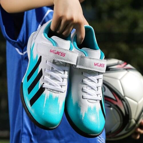 Childrens football shoes, boys, boys, outdoor football, breathable low-top training football shoes, non-slip stud sports shoes