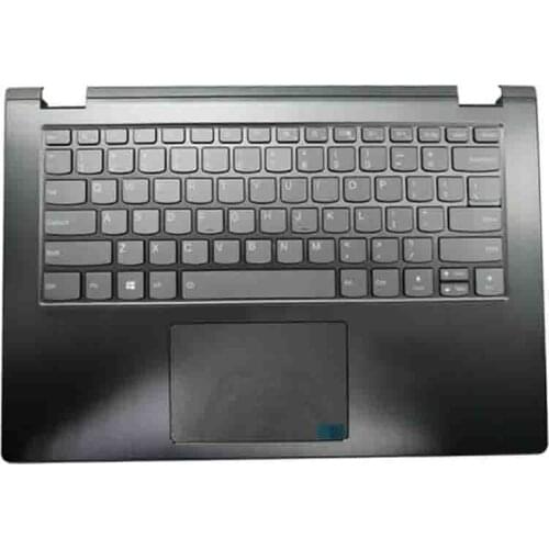 For Lenovo Flex 6-14IKB 6-14ARR Palmrest US BL Upper Keyboard Bezel Wo/FPR
