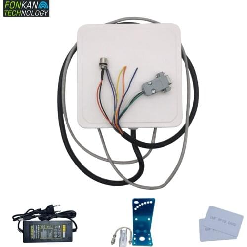 FONKAN 860-960mhz PR9200 Module 4dBi antenna uhf RFID Integrated Reader For Access Control Reader RS232 RS485 TCP/IP TRIG