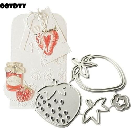 Strawberry Metal Cutting Dies Stencil Scrapbooking DIY Album Stamp Paper Card Embossing Decor Craft New Dies for 2020