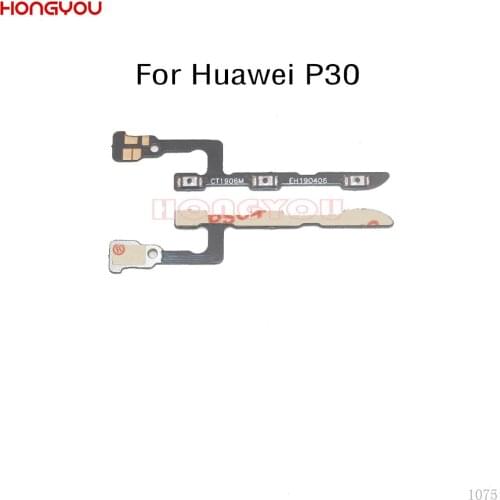 Power Button Switch Volume Button Mute On / Off Key Flex Cable For Huawei P30