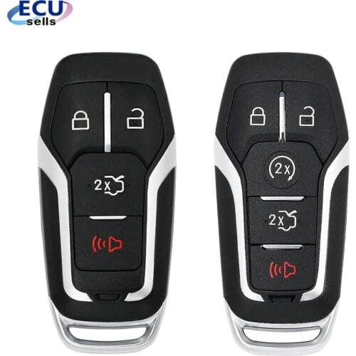 4/5 Buttons Remote Car Key Shell For Ford Edge Explorer Fusion 2015 2016 2017 M3N-A2C31243300 Smart Key Fob