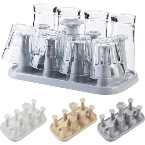 Feiqiong PP Kitchen Storage Rack Mug Coffee Cups Drying Rack Desktop Glass Drain Hanger Stand Holder Organizer New