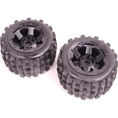 1/5 scale rc car pare part Rovan part Baja 5B rear knobby tire set with new hub