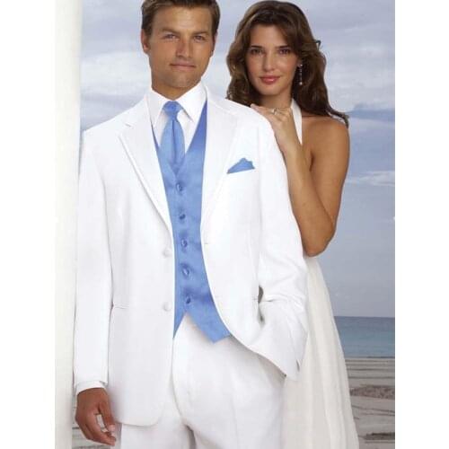 Men suits Top Mens Slim Wedding Suits Groom Tuxedos Groomsmen Formal Suits Business Suits Custom (coat + pants + vest + tie)