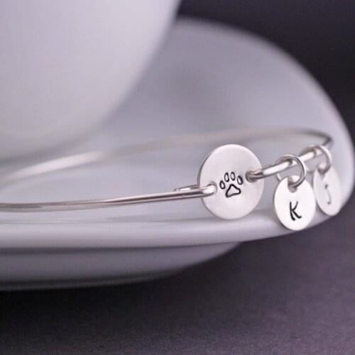 Paw print Bracelets With Pendants