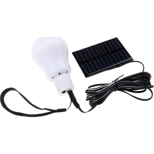 Portable Solar Powered LED Bulb Light Outdoor Camping Hiking Emergency Lamp Easy to Carry