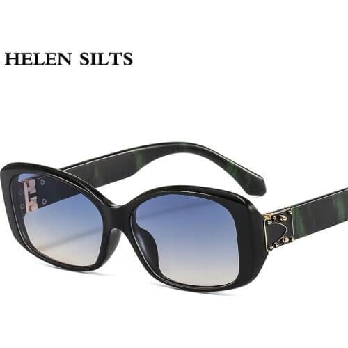 Vintage Black Rectangular Sunglasses Women Brand Square Sunglasses Men Brand Designer Glasses Female Oculos De Sol Feminino H140