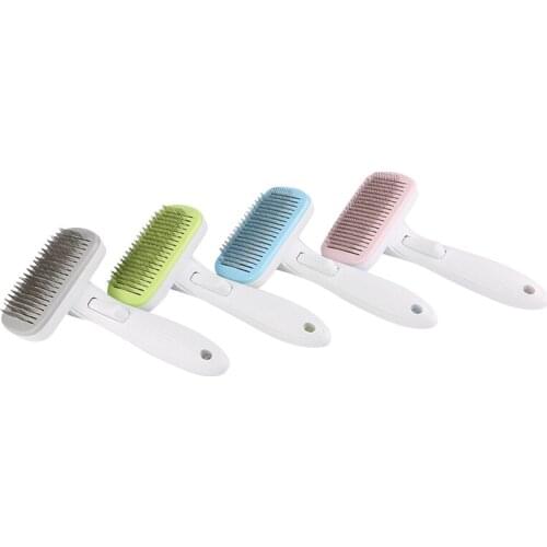 Comfortable Pet Hair Removal Comb for Cat Dogs Grooming Toll Automatic Hair Brush Remover Dog Cat Comb High Quality Tools