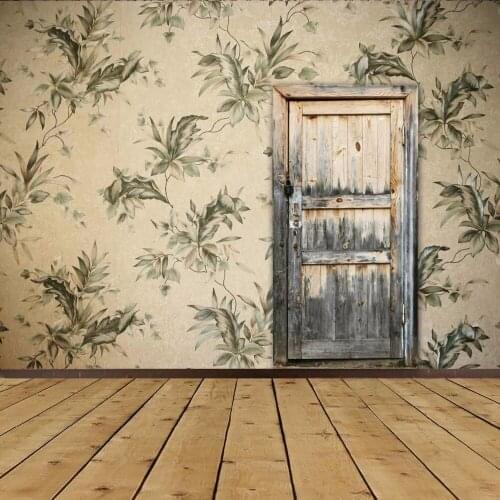 VinylBDS 10x10ft Grey Old Wood Photo Background Photography Backdrop Door Photo Background Brick Wall Baby Shower Backdrop