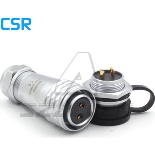 WEIPU SF20 Pair Waterproof connector 2pin ,Panel Mount Circular connectors 2 pin, LED cable connector Female Plug Male Socket