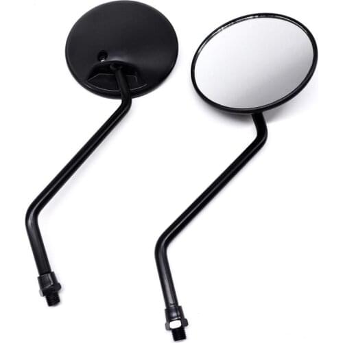 2Pcs/Pair Motorcycle Rearview Mirror Scooter E-Bike Rear View Mirrors Back Side Mirror 8mm 10mm positive clockwise