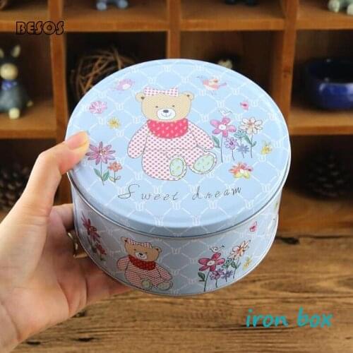 Animal Flower Style Childs Taste Hot Sale Baby Born Candy Party Celebrate Cylindrical Cookies Iron Box G0016L
