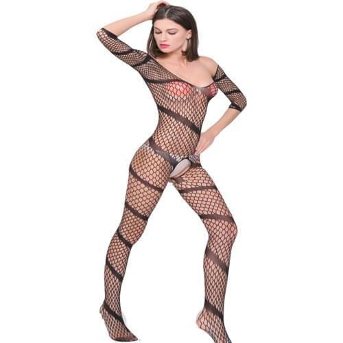 Women Nylon Body Stockings Eroitc Lingerie Sexy Pantyhose Open Crotch Tights Female Sexy Stockings crotchless Teddies