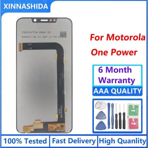 6.2'' For Moto OnePower LCD Screen Display Touch Digitizer Screen glass Replacement For Motorola One Power Display P30 note lcd