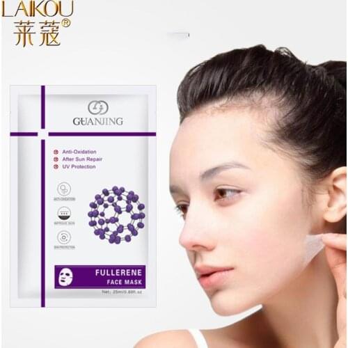 LAIKOU 1pcs Fullerene Stock Solution Anti-Aging Facial Mask Moisturizing Oil Control Whitening Lifting Skin Care Face Mask