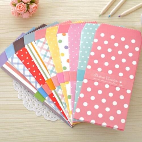 10 pcs/lot Korea Cute Cartoon Mini Colorful Paper Envelope Kawaii Small Baby Gift Craft Envelopes for Wedding Letter Invitations