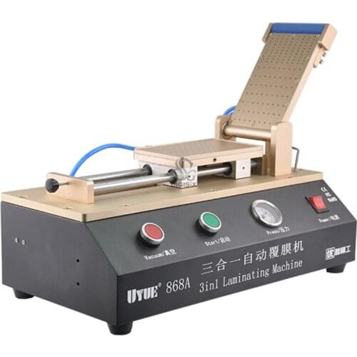 3-in-1 Automatic OCA Film Laminating Machine UYUE 868A With Built-in Vacuum Pump and Air Compressor For LCD Screen Repair