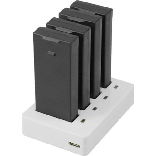 4 in 1 USB Multi Battery Quick Charging Charger Hub with Charging Indicator for DJI TELLO RC Drone Battery Quick Charger