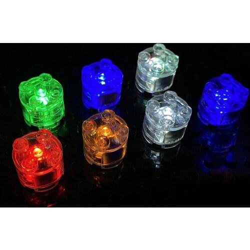5pcs 2x2 dots LED Light Up Colorful Light-Emitting Accessories Classic Brick Compatible All brand Educational Building Blocks