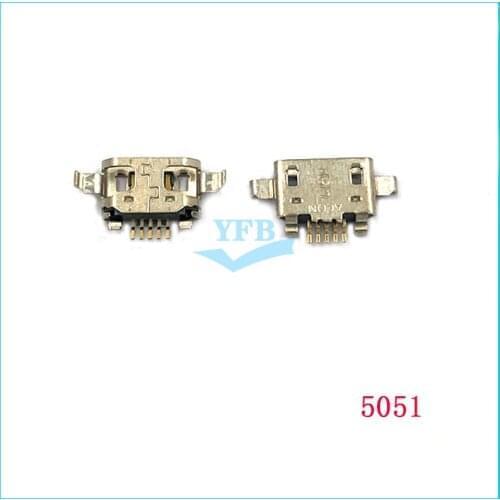 500pcs Lot For Alcatel POP 4 5051 5051D 5051X USB Charging Dock Connector For Lenovo YT3-850F/850M Charge Jack Plug Socket Port