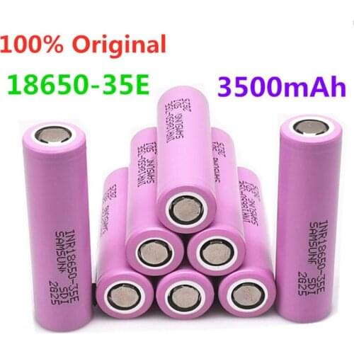 2-20 PCS 100% Original INR18650 35E 3.7V 3500mAh 20A discharge INR18650 35E 18650 Li-ion battery 3.7v rechargable Battery