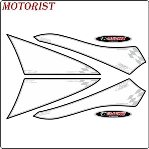 MOTORIST Rear Fairing Number Board KSHARPSKIN 3D Gel Protector for KAWASAKI ZX6R 2007-08