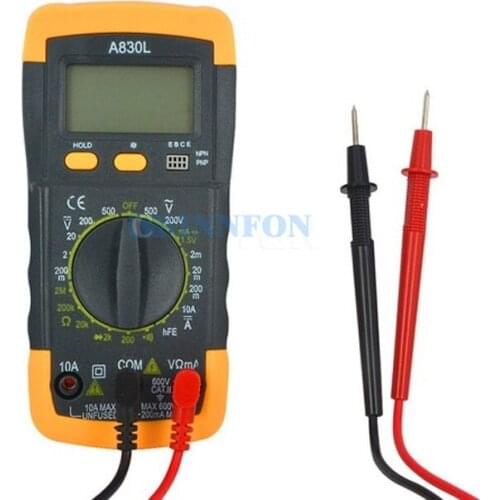DHL 20PCS A830L Digital Multimeter Ammeter Multitester Voltmeter Megohmmeter Ohmmeter Multi Function Tester Meter