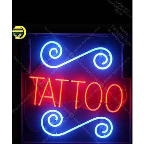 Design Red Tattoo NEON LIGHT SIGN Neon Sign lamps Decorate business room GLASS Duty LED Light Tube Neon Shop Cool Neon Signs