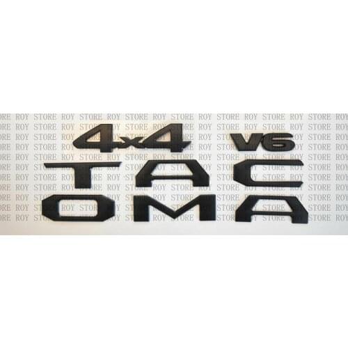 For 16-18 T@coma Tag MATTE Black Door Emblem Decal Badge Nameplate 8 pcs