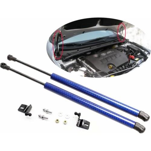 Carbon Fiber Gas Struts Fiber for Toyota Corolla 2014-2018 Front Hood Bonnet Shock Damper Lift Supports Car-Styling Absorber