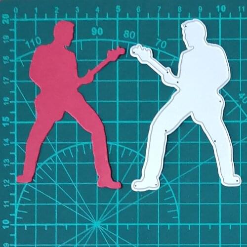 Guitar Musical/ Guitarist Metal Cutting Dies For Stamps Scrapbooking Stencils DIY Paper Album Card Decoration Embossing 2020 New
