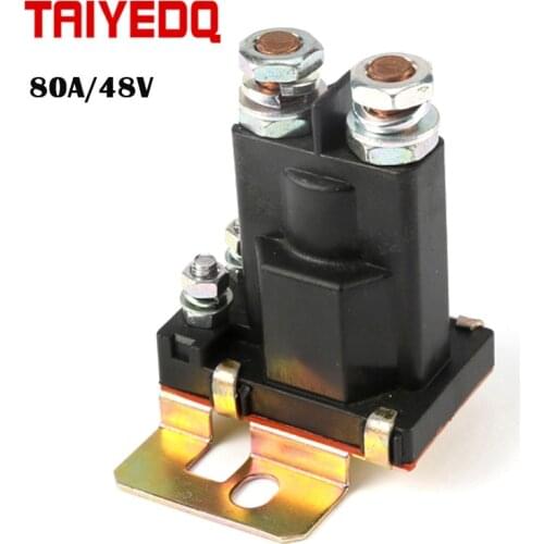 Contactor 48V 80A Using For Car Power Switch 1NO Contact For HV Power Supply System DC Contactor communication power supplies