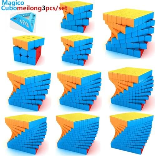 3 kinds Original Moyu Meilong Magic Cube Set 3x3x3 4x4x4 5x5x5 6x6x6 7x7x7 8x8x8 9x9x9 10x10x10 11x11x11 12x12x12 Speed Puzzles
